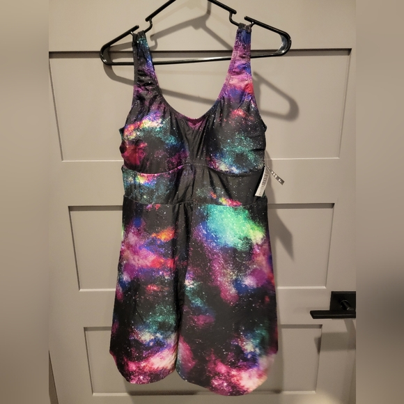 TORRID Wireless Long Length Scoop Dress Swimsuit Size 1 - Picture 5 of 16